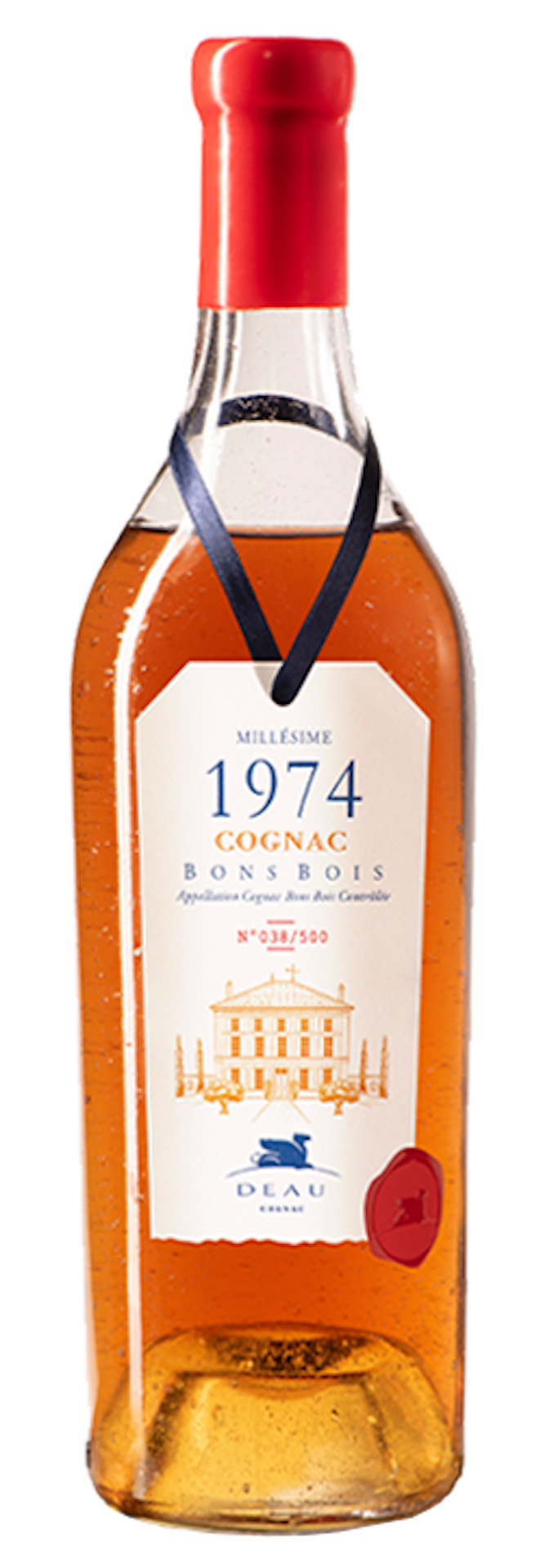 DEAU Cognac, Millésime 1974, Cru de Bons Bois, 43% Alc/vol